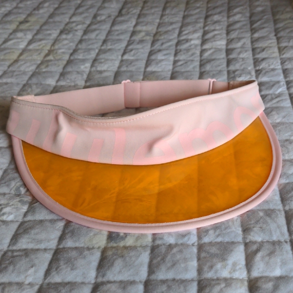 Lululemon Athletica Pink and Orange Sporty Visor Hat